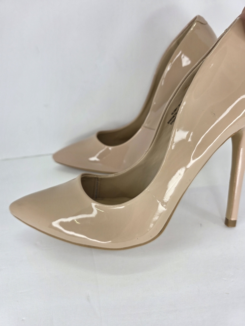 Steve Madden Women’s Klory Stiletto Camel Patent Leather Style Pumps Size 9.5M - Picture 3 of 16